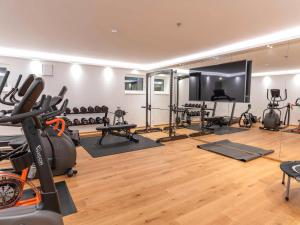 Posilňovňa alebo fitness centrum v ubytovaní Kaminzimmer Suite