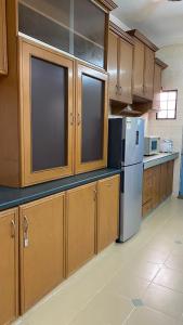 Kjøkken eller kjøkkenkrok på Homestay Dyzas