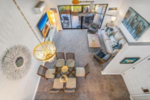 an overhead view of a living room at Luxurious & Spacious Ocean Vistas in Wailea