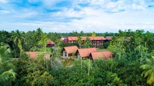 an aerial view of a resort in the jungle at Celestia Wellness Resort in Bentota