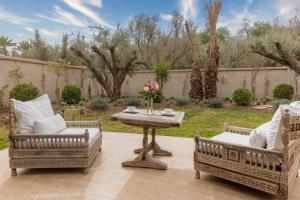 En hage utenfor Ksar Char-Bagh Small Luxury Hotels