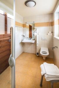 Et badeværelse på Apparthaus & Chalets Hofer + 61 billeder