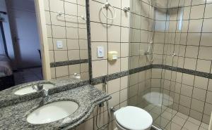 Phòng tắm tại Suíte e copa com vista - Di Roma Rio Quente