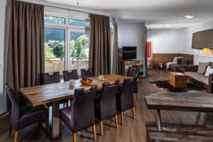 Et opholdsområde på Apparthaus & Chalets Hofer