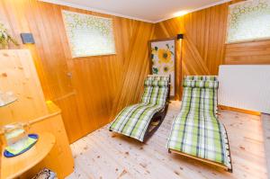 Postel nebo postele na pokoji v ubytování Haus Helga