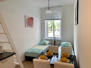 Część wypoczynkowa w obiekcie Raisa Apartments Lerchenfelder Gürtel 30