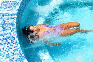 Bazén v ubytování Kallikoros Country Resort & Spa nebo v jeho okolí