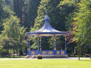 a gazebo in the middle of a park at 1 Bed in Teviothead 75346 in Hawick