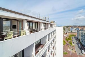 a view from the balcony of a building at Haus Sylter Welle 10-105 WB in Westerland (Sylt)