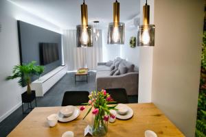 Χώρος καθιστικού στο Laguna Beskidów Resort - Apartament A33
