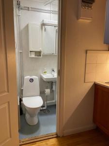 Koupelna v ubytování Lilla Hotellet