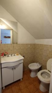 Koupelna v ubytování Los Ceibos