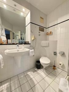 Koupelna v ubytování Hotel Bremer