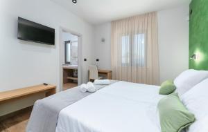 Posteľ alebo postele v izbe v ubytovaní Villa Frida in Vizinada, Poreč by Istrabook