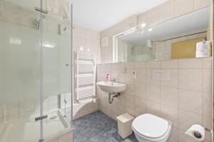 Koupelna v ubytování Hotel Comenius