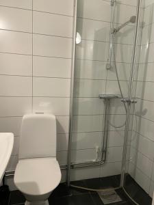 Koupelna v ubytování Lilla Hotellet