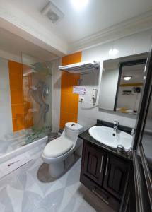 Koupelna v ubytování Hotel Aires del Quindío Armenia