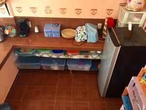 Kuchyň nebo kuchyňský kout v ubytování Yaxche Centro Hostal y Camping