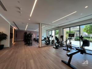 Fitness centrum a/nebo fitness zařízení v ubytování Luxury Burj Royale in the heart of Downtown