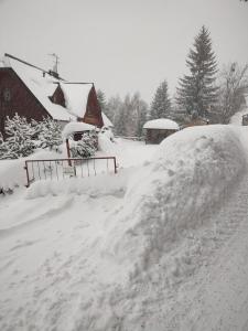 PENSION KUBU Apartment 3 samostatný byt s kuchyní v zime