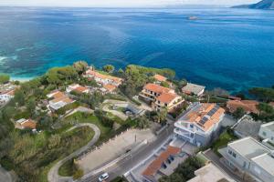 an aerial view of a resort by the water at Residence Padulella - Goelba in Portoferraio +3 photos