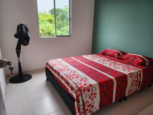 Postel nebo postele na pokoji v ubytování Contacto con la Naturaleza