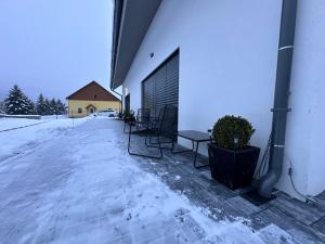 Apartmány Jakubov durante l'inverno