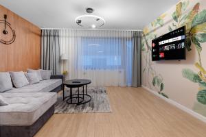 TV a/nebo společenská místnost v ubytování Grand Chalet Holiday Apartment Poiana Brasov