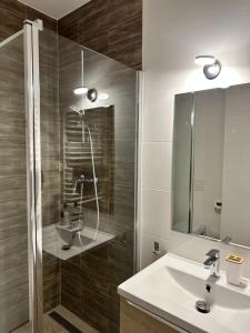 Kúpeľňa v ubytovaní Villa pod Skrzycznem