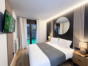 Krevet ili kreveti u jedinici u objektu Luxe&Modern In Canillo, 1 Min Walk To Slopes l by BonesVacances