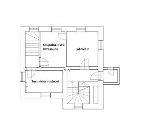 Půdorys ubytování Apartmány 264