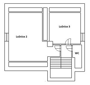 Půdorys ubytování Apartmány 264