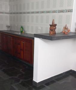 a kitchen with a counter top and a sink at Hermoso apartamento Duplex in Guaduas