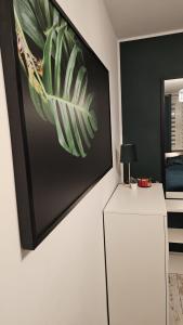 Kuchyňa alebo kuchynka v ubytovaní Apartament Zielona Przystań Gdańsk