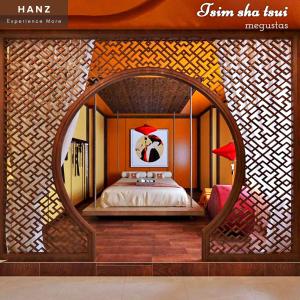 Postel nebo postele na pokoji v ubytování HANZ MeGusta Hotel Ben Thanh