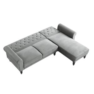 a grey leather couch isolated on a white background at Elegant, Spacious 2bed in Crystal Palace, London in Crystal Palace