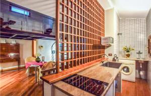 uma cozinha com um lavatório e uma bancada em Stunning Apartment In Belvedere Marittimo With Kitchen em Belvedere Marittimo