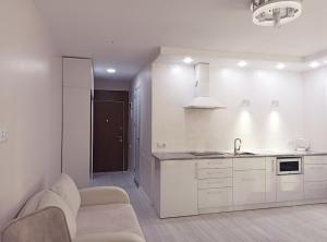 Η κουζίνα ή μικρή κουζίνα στο Batumi View apartment