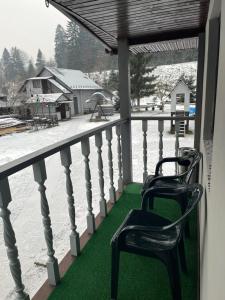 Balkón nebo terasa v ubytování Sadyba Dana