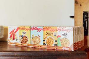 a box of crackers on top of a table at Yallands Farmhouse in Taunton