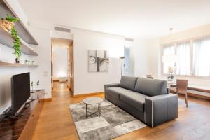 TV a/nebo společenská místnost v ubytování Milan Royal Suites Luxury Brera