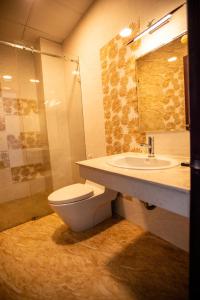 Koupelna v ubytování Thanh Thanh Spa & Hotel
