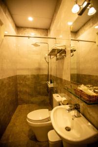 Koupelna v ubytování Thanh Thanh Spa & Hotel
