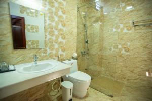 Koupelna v ubytování Thanh Thanh Spa & Hotel
