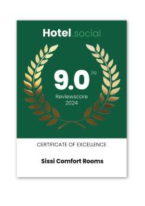 Certifikát, ocenenie alebo iný dokument vystavený v ubytovaní Sissi Comfort Rooms Foresteria Lombarda