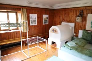 Ένα ή περισσότερα κρεβάτια σε δωμάτιο στο Tulpe Apartments