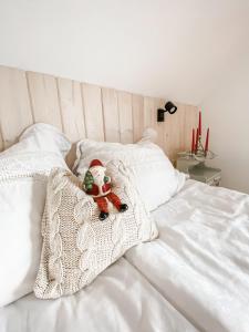 Postel nebo postele na pokoji v ubytování Istebna 401 MURY