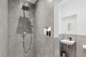 Koupelna v ubytování Frisch renovierte Wohnung - Zentral/Ruhig/Modern