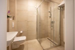 Koupelna v ubytování Hotel Magdalena