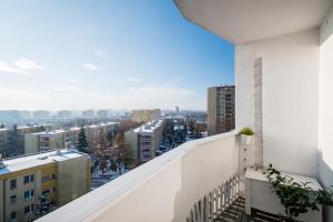 克拉科夫的住宿－Cracow View Residence WAWELOFTS，市景阳台